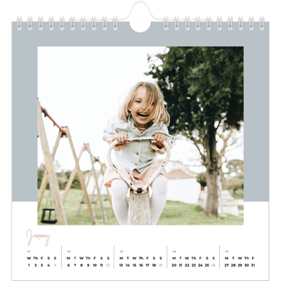 Square calendars  — Earthy frames [January]