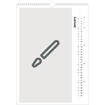 A3 photo calendars — Design your own calendar [January]