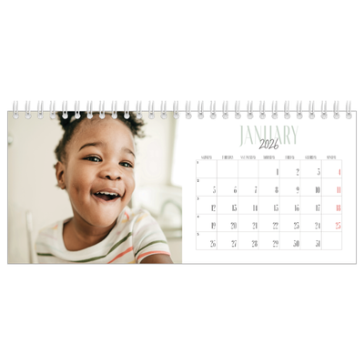 Desk calendars — Mixed typography [January]