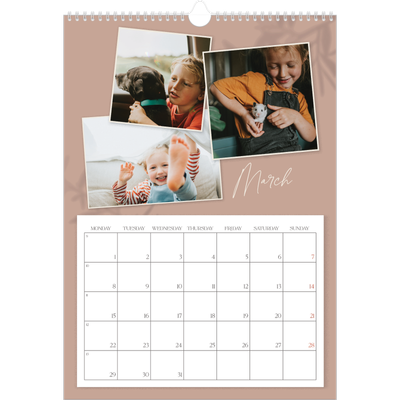 A3 photo calendars — Down to earth [March]