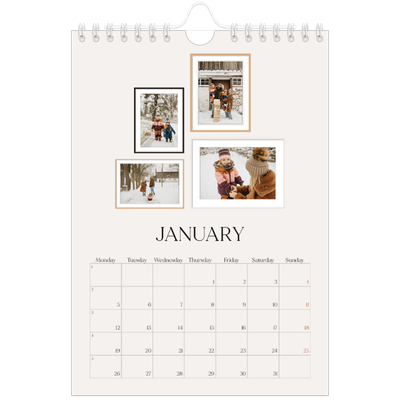 A5 Photo Calendar — Wall photo gallery [January]