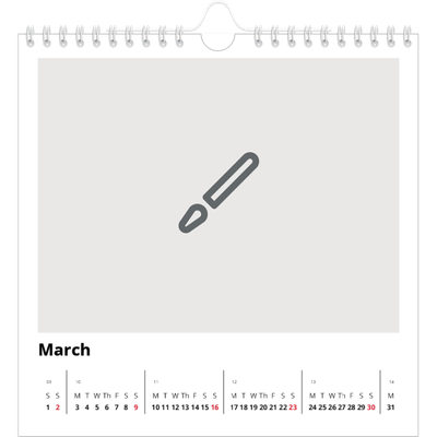 Square calendars  — Design your own calendar [March]