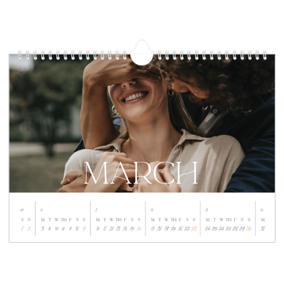 A4 Landscape Photo Calendar — Larger than life [March]
