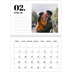 A4 Double Photo Calendar — Serif and moments [February]