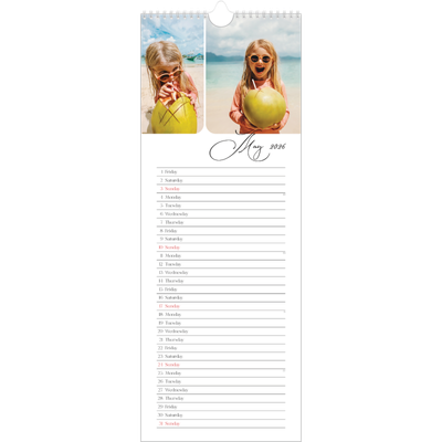 Slim Calendar  — Snapshots and script [cover]