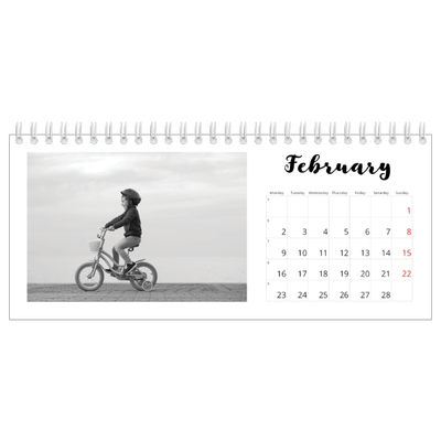 Desk calendars — Handwritten [February]