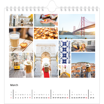 Square calendars  — Framework [March]