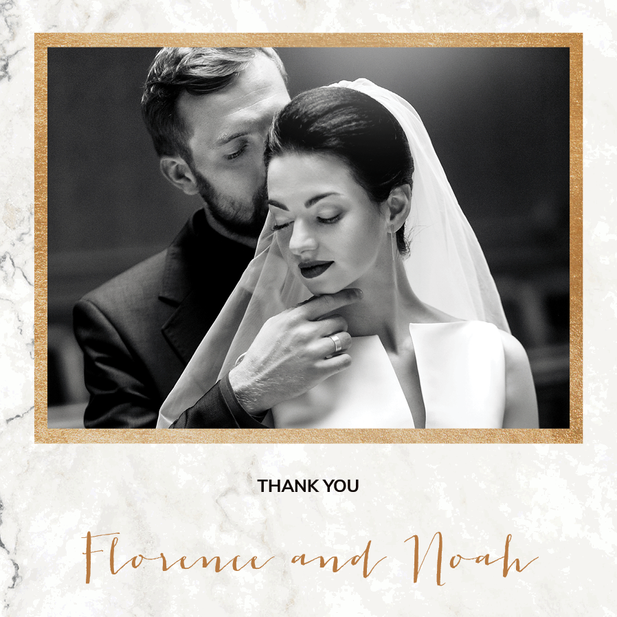 Thank you cards — Classic Marble
