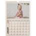 A3 photo calendars — Craft stamp effect [January]