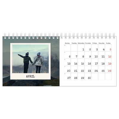 Desk calendars — The portrait edit [April]