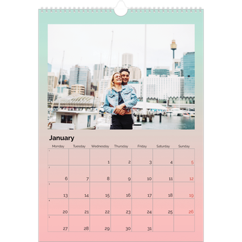 A3 Photo Calendar — Playful Pastel