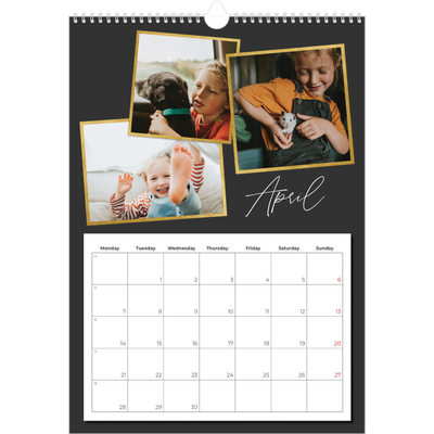 A3 photo calendars — So many memories [April]