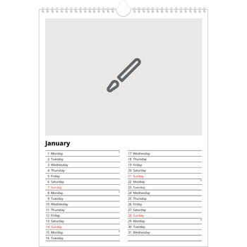 A3 Photo Calendar — Design your own calendar