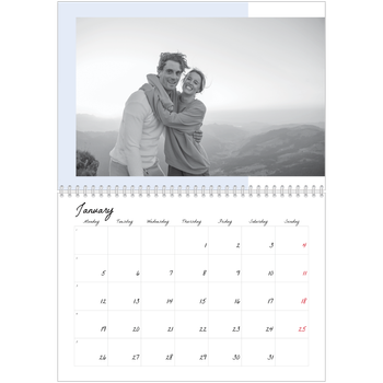 A4 Double Photo Calendar — Colour screens