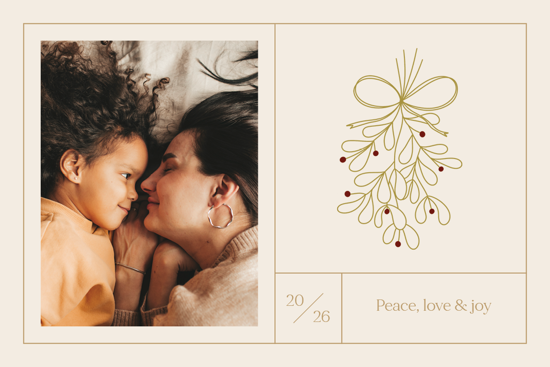 Cards — Mistletoe blush