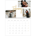 A4 Double Photo Calendar — Gold marker pen [February]
