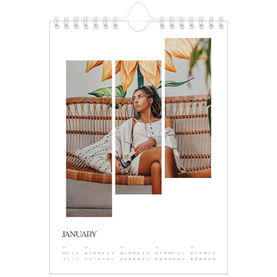 A5 Photo Calendar — Travel mosaics [January]