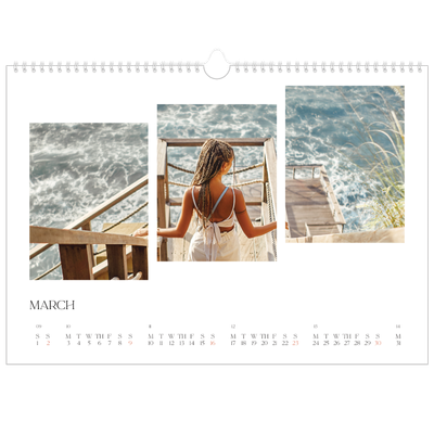 A3 Photo Calendar — Travel mosaics [March]