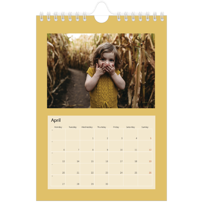 A5 Photo Calendar — Earth colours [April]