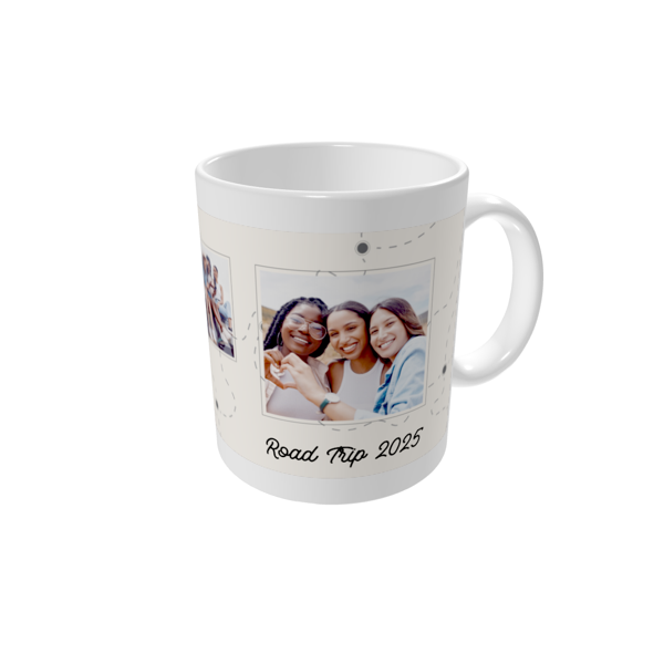 Personalised mugs — Road trip route