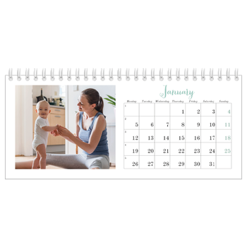 Desk Photo Calendar — Hello world
