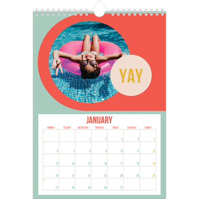 A4 Photo Calendar — Bright and beautiful [January]