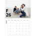 A4 Double Photo Calendar — Letter style [February]