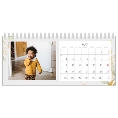 Desk calendars — Floral splash [cover]