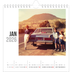 Square calendars  — Abbreviated text [January]