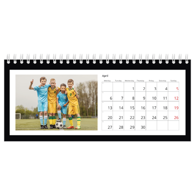 Desk calendars — Black frame [April]