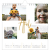 Square calendars  — Gold marker pen [April]