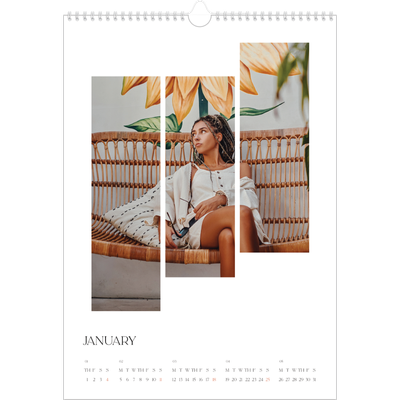 A3 photo calendars — Travel mosaics [January]