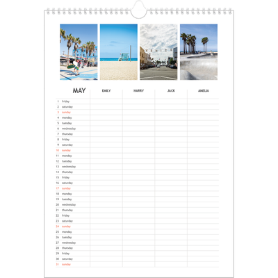A3 Family Planner — Simple Planner - Family of 4 [cover]