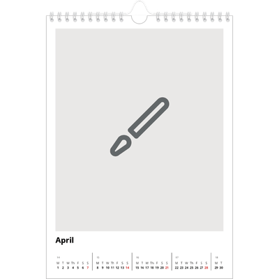 A4 Photo Calendar — Design your own calendar [April]