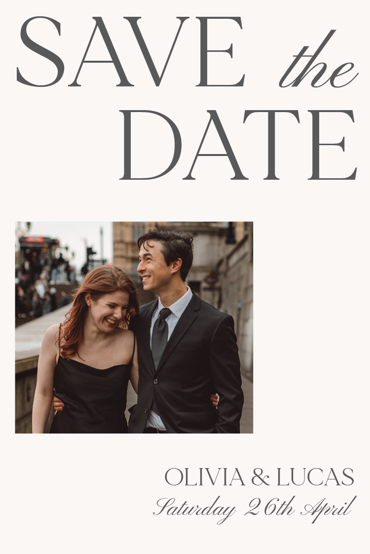 Save the date — Serif and sand