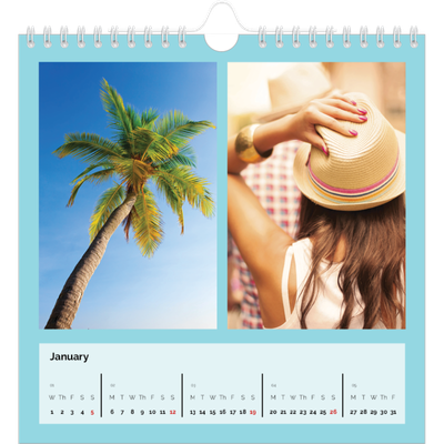 Square calendars  — Bright and bold [January]