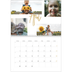 A4 Double Photo Calendar — Gold marker pen [April]
