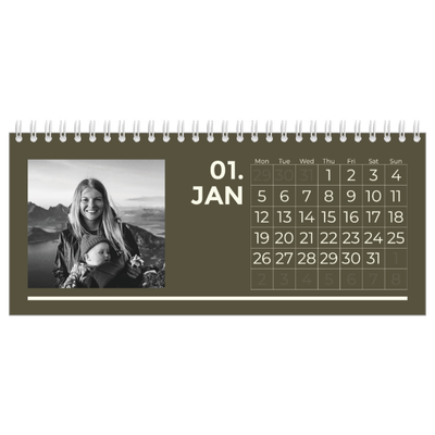 Desk calendars — Contemporary bold [January]