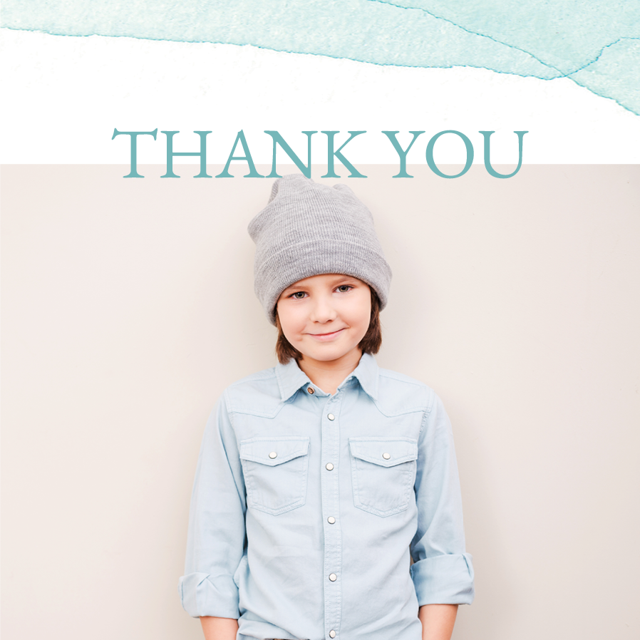 Thank you cards — Watercolour washes