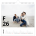 Square calendars  — Letter style [February]
