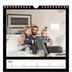 Square calendars  — Black margin [March]