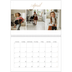 A4 Double Photo Calendar — Photo strip boxes [April]