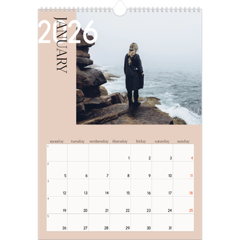 A3 Photo Calendar — Overlapping text
