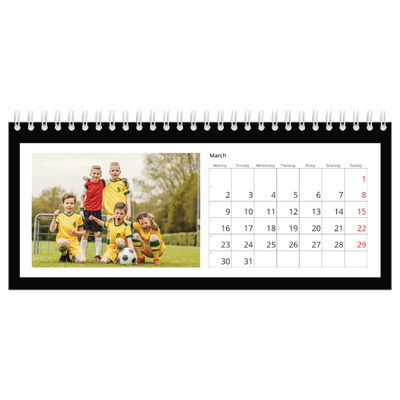 Desk calendars — Black frame [March]