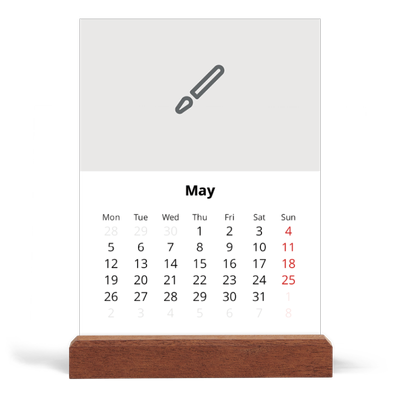 Easel Desk Calendar Portrait  — Design your own calendar [cover]