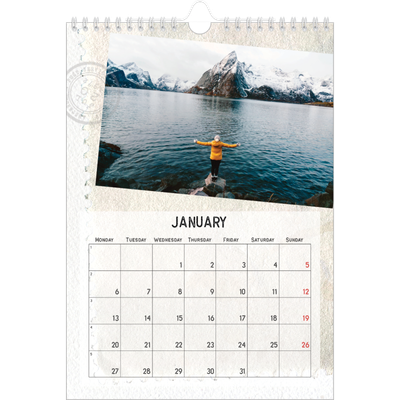 A4 Photo Calendar — Parts unknown [January]