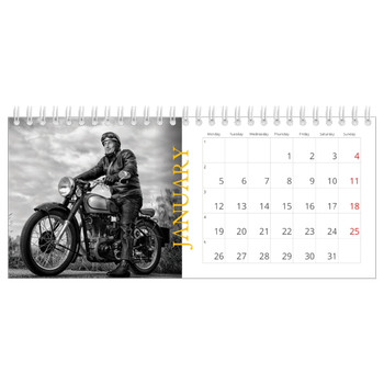 Desk Photo Calendar — Heritage style