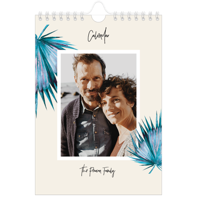 A5 Photo Calendar — Painted flowers [cover]