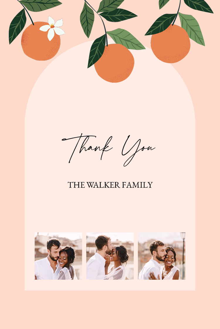 Thank you cards — Citrus celebrations
