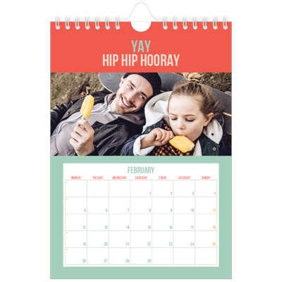 A5 Photo Calendar — Bright and beautiful [February]